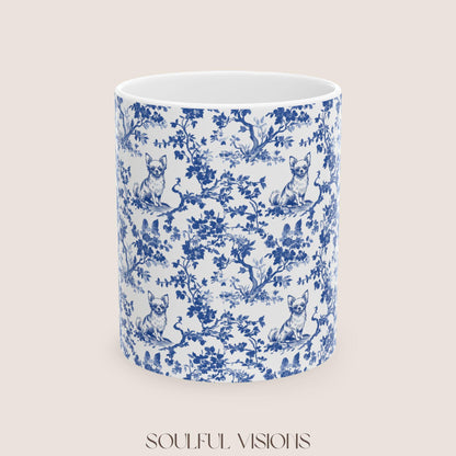 Chihuahua French Toile de Jouy Mug, Chihuahua Mug, Chihuahua Lover Gifts, Chihuahua gifts, Chihuahua, Chihuahua mom Gift, Chihuahua Mugs