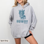 Howdy Dachshund Long Haired Hoodie, Dachshund, Doxie, Dachshund Sweatshirt, Dachshund Gift, Doxie Shirt, sausage dog, Dachshund shirt