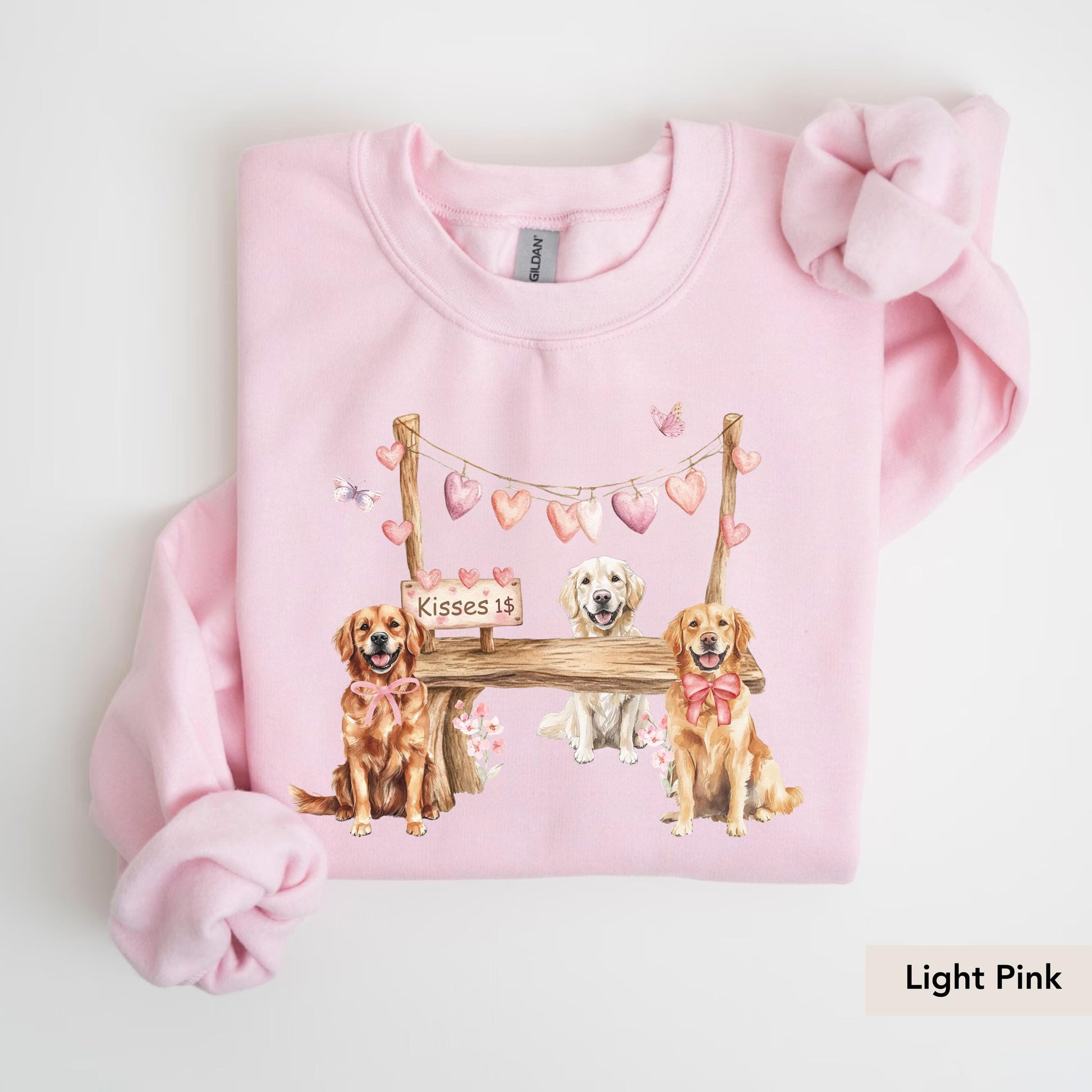 Golden Retriever Valentine sweatshirt, Golden Retriever Sweatshirt, Golden Retriever Valentines, Golden Retriever Gifts, Golden Retriever
