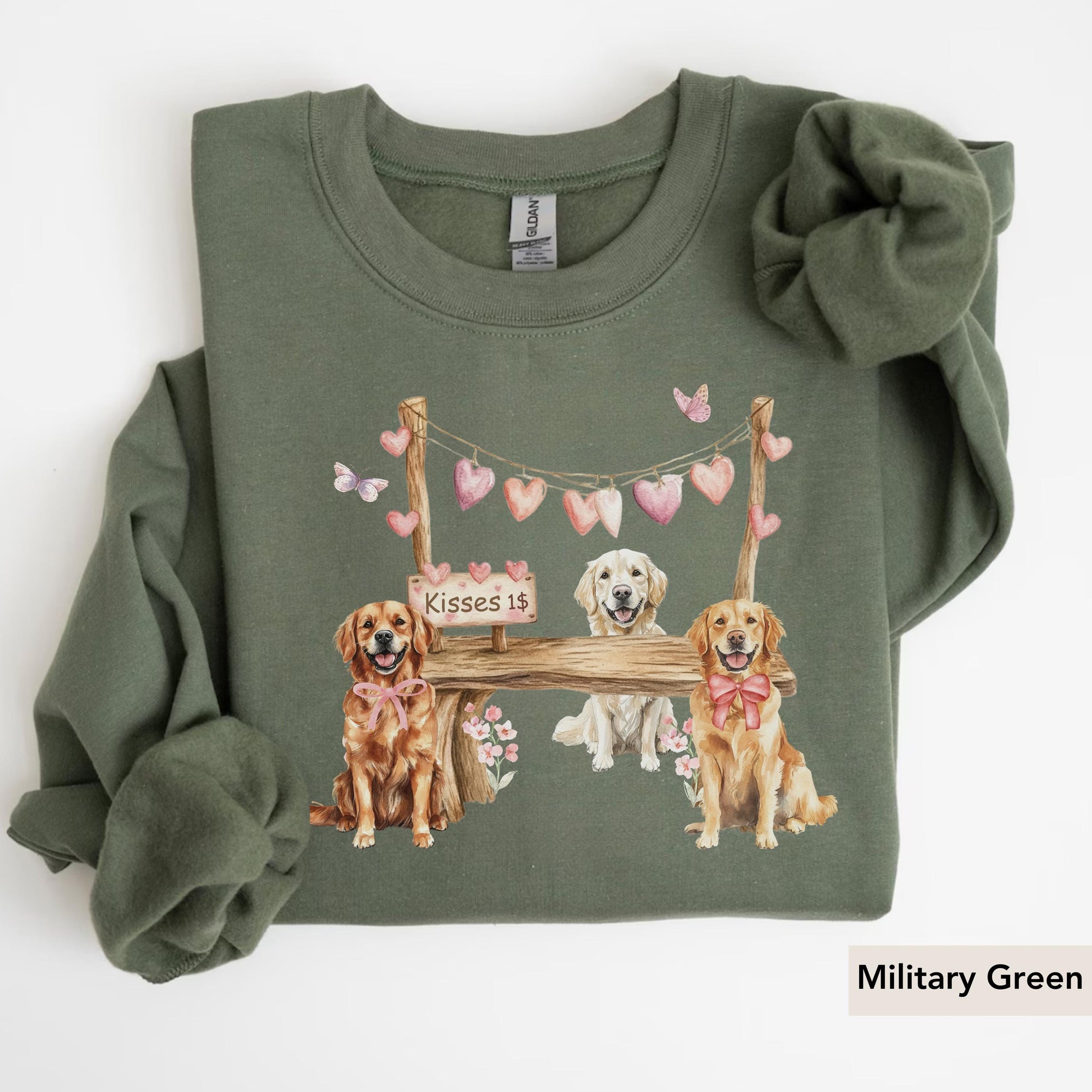 Golden Retriever Valentine sweatshirt, Golden Retriever Sweatshirt, Golden Retriever Valentines, Golden Retriever Gifts, Golden Retriever