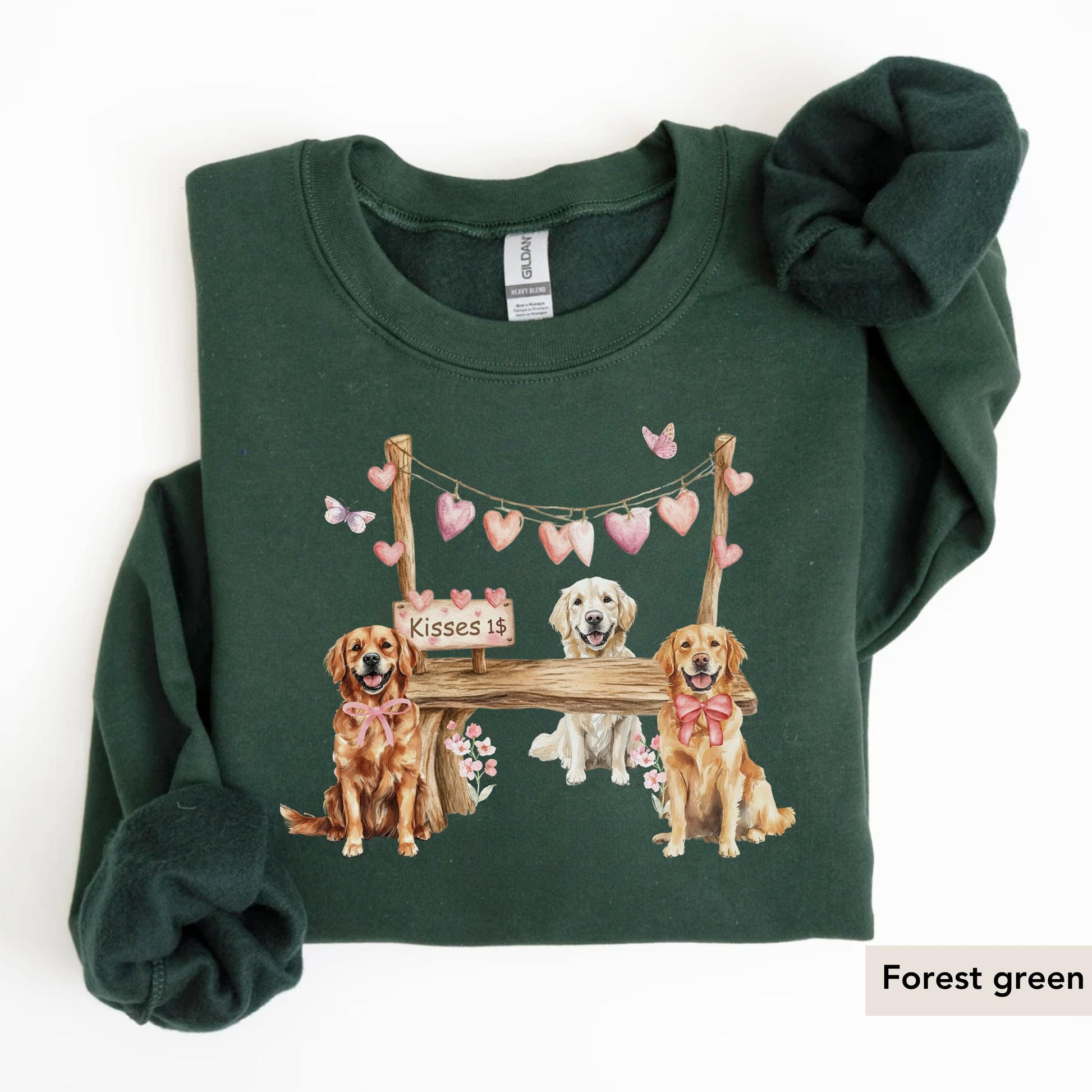 Golden Retriever Valentine sweatshirt, Golden Retriever Sweatshirt, Golden Retriever Valentines, Golden Retriever Gifts, Golden Retriever