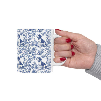 Beagle French Toile de Jouy Mug, Beagle Mug, Beagle gift, Dog Toile Jouy Mug, Beagle Lovers Gift, Beagle mom gift, Beagle, Dog Gift Mugs