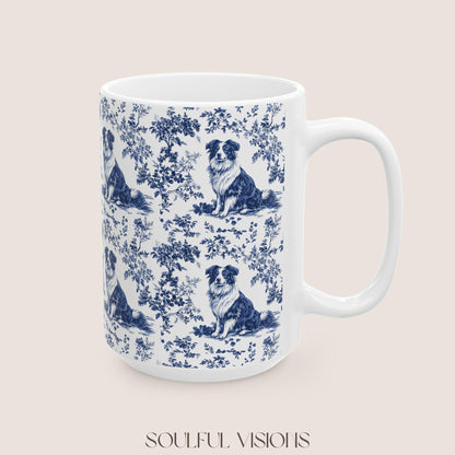 Australian Shepherd French Toile De Jout Mug, Australian Shepherd Mug, Aussie, Australian Shepherd Gift, Aussie mom, Dg mom mug