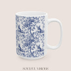 French Bulldog French Toile De Jouy Mug, French Bulldog Mug, Frenchie mom, French Bulldog, French Bulldog Lover gift, Frenchie Coffee Mug