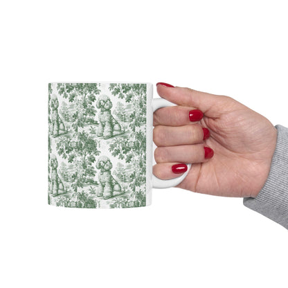 Poodle French Pastel Toile de Jouy Mug, Dog Coffee Mugs, Poodle Coffee Mug 15 oz 11 oz, Poodle Mom Gifts, Poodle Mugs, Poodle Lover Gift