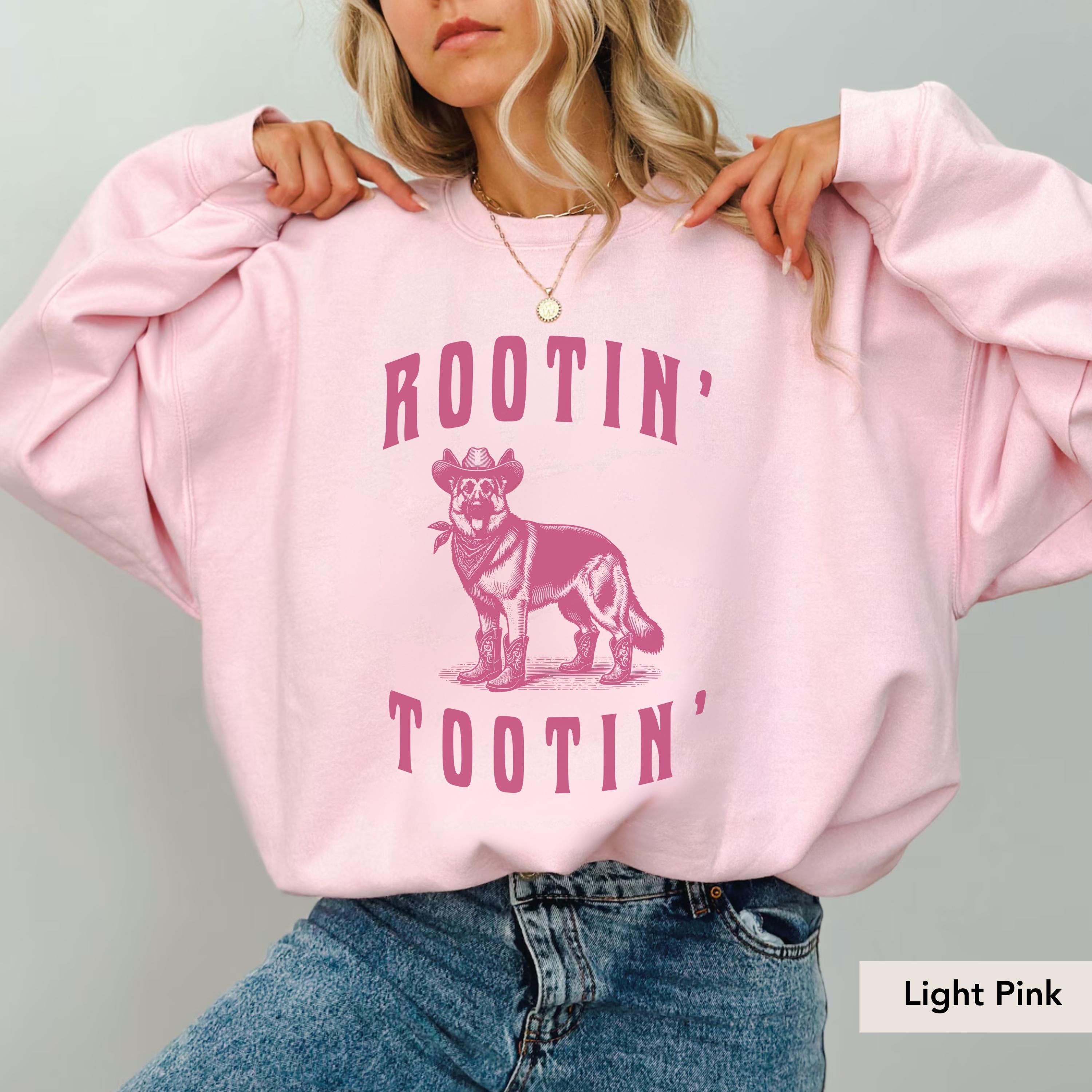 Rootin Tootin German Shepherd Cowboy Sweatshirt, German Shepherd shirt, German Shepherd, German Shepherd Gift, Dog Cowboy, Shepherd shirt
