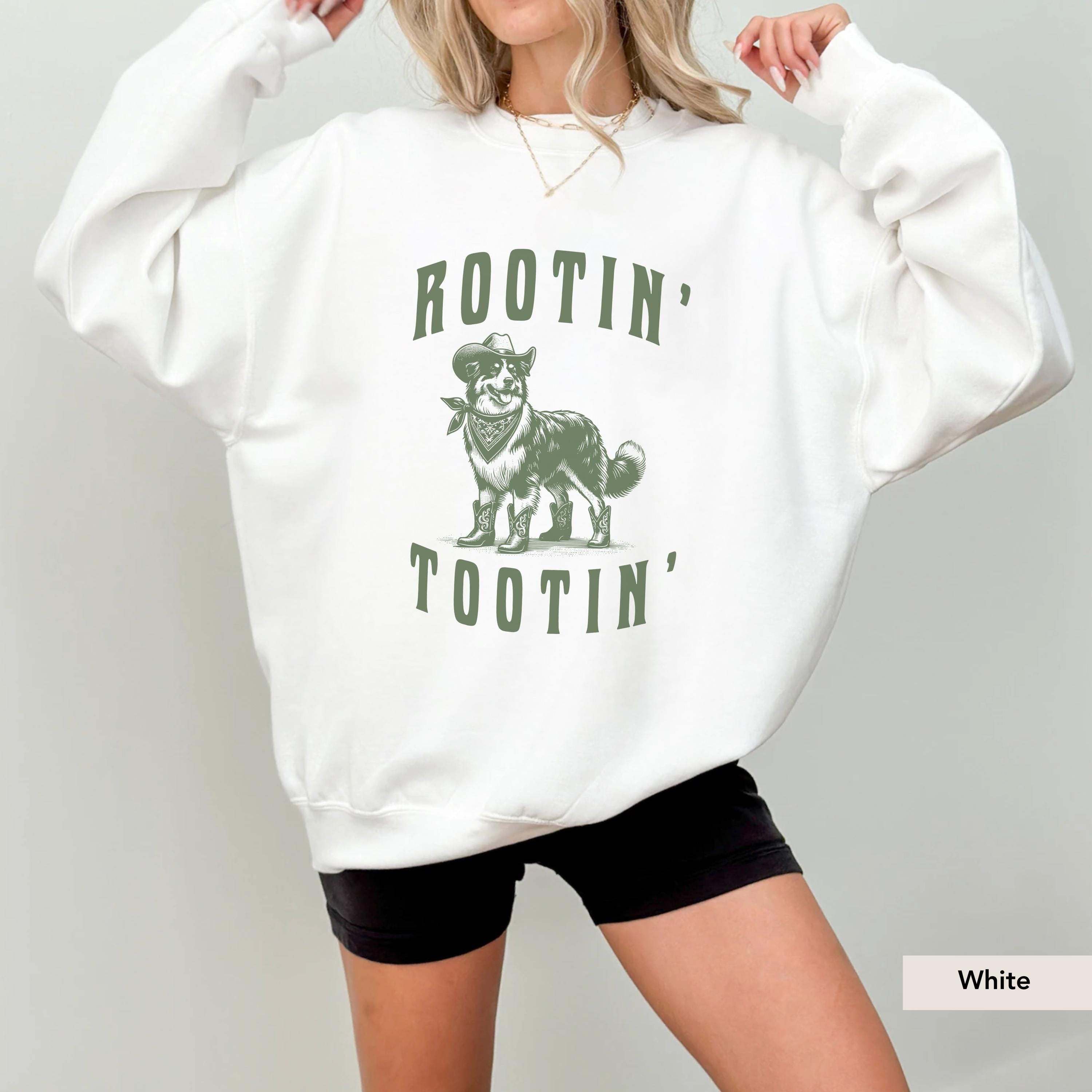 Rootin Tootin Australian Shepherd Sweatshirt, Australian Shepherd Sweatshirt, Aussie shirt, Australian Shepherd Gift, Aussie mom, Dog cowboy