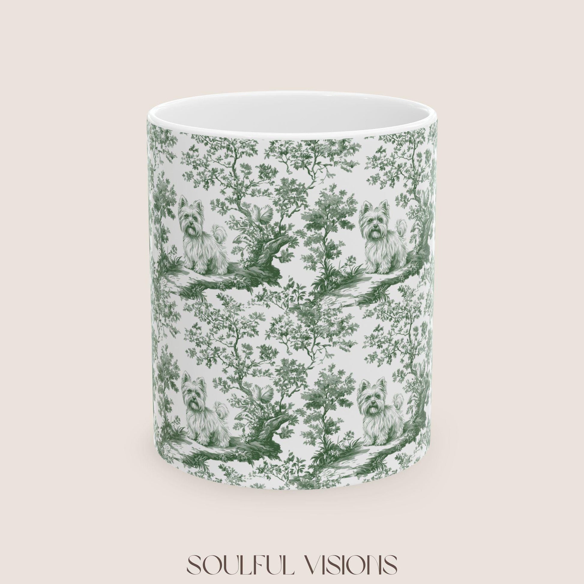 Yorkie French Pastel toile de jouy Mug, Yorkie Mug, Yorkie Gifts, Yorkshire terrier, Yorkie mom, Yorkie lover, Dog mom Mug, Yorkie Owner