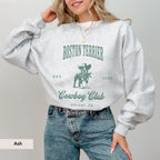 Boston Terrier Cowboy Club Sweatshirt, Boston Terrier Shirt, Boston Terrier, Boston Terrier Dog, Boston Terrier gifts, Dog Cowboy