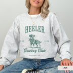 Heeler Cowboy Club sweatshirt, Australian Cattle Gift, Blue Heeler shirt, Australian Cattle, Heeler gift, Heeler, Heeler sweatshirt