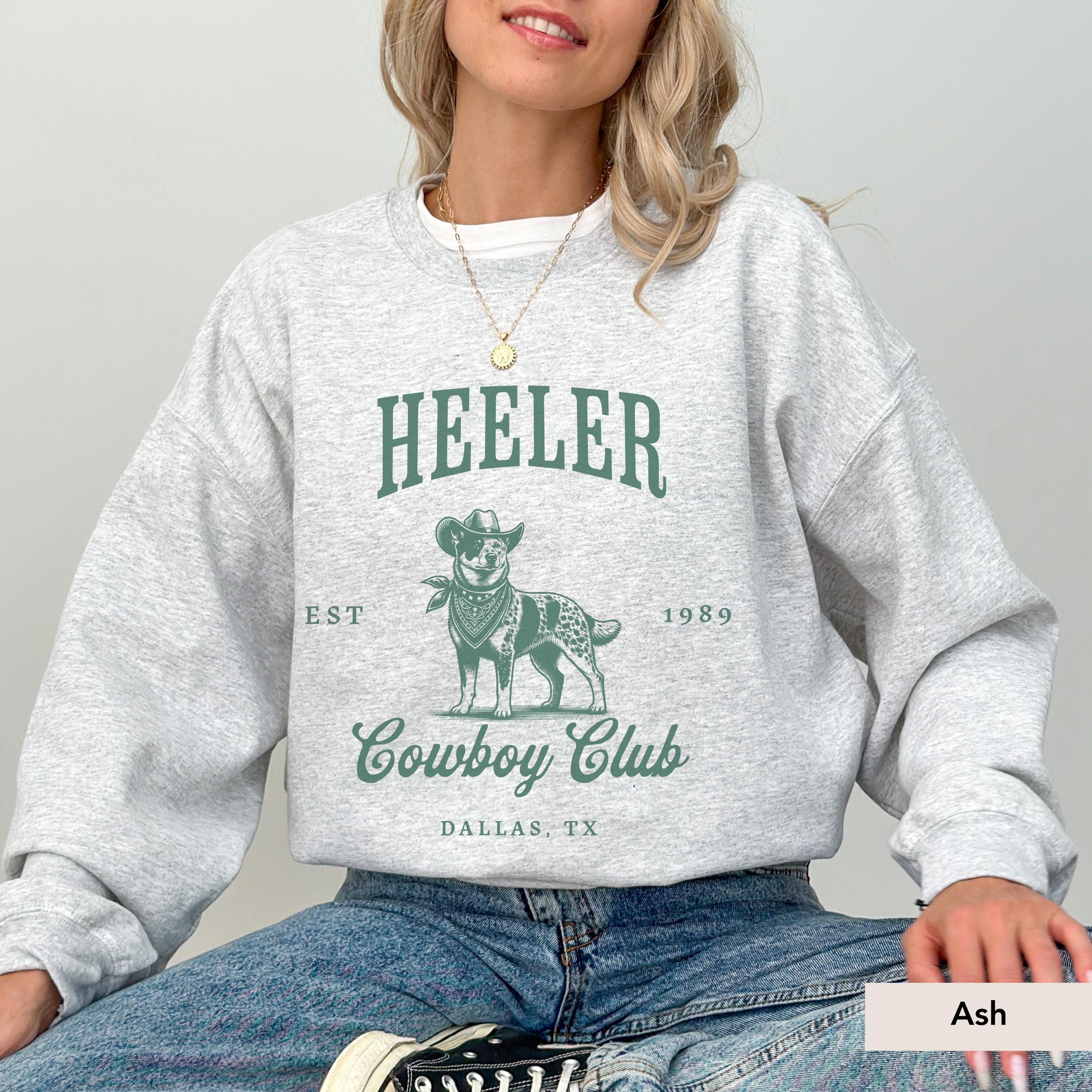Heeler Cowboy Club sweatshirt, Australian Cattle Gift, Blue Heeler shirt, Australian Cattle, Heeler gift, Heeler, Heeler sweatshirt