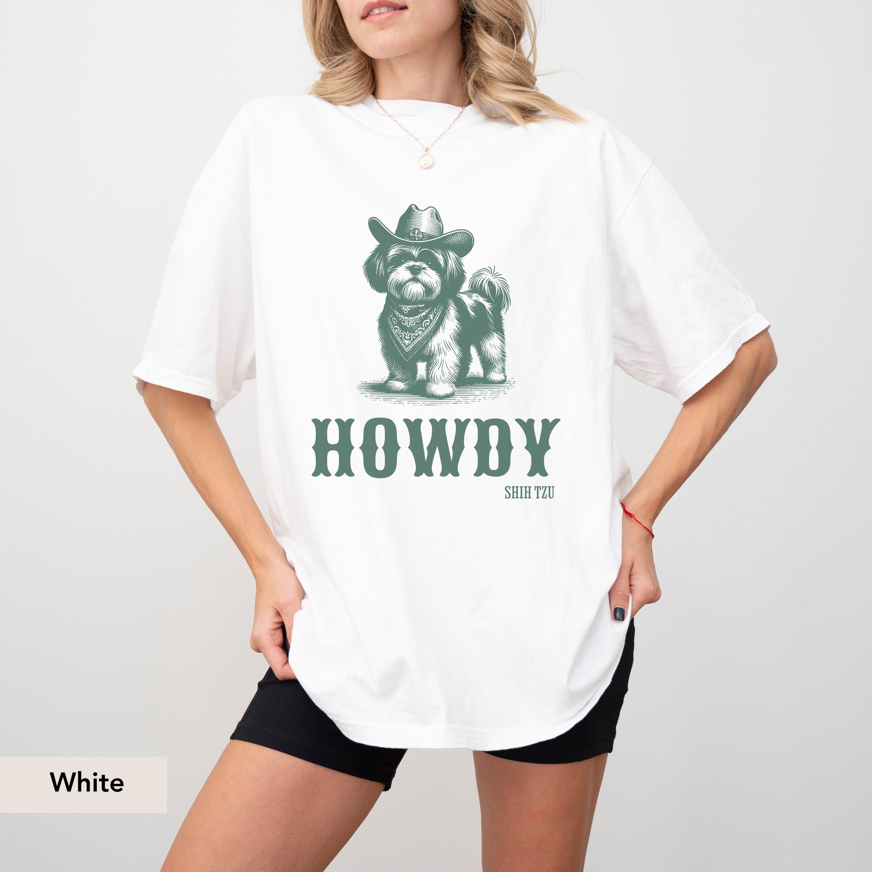 Howdy Shih tzu Comfort Colors Shirt, Shih tzu, Shih tzu gift, Shih tzu shirt, Shih tzu mom, Shih tzu Dog mom, Shih tzu dog, Dog western
