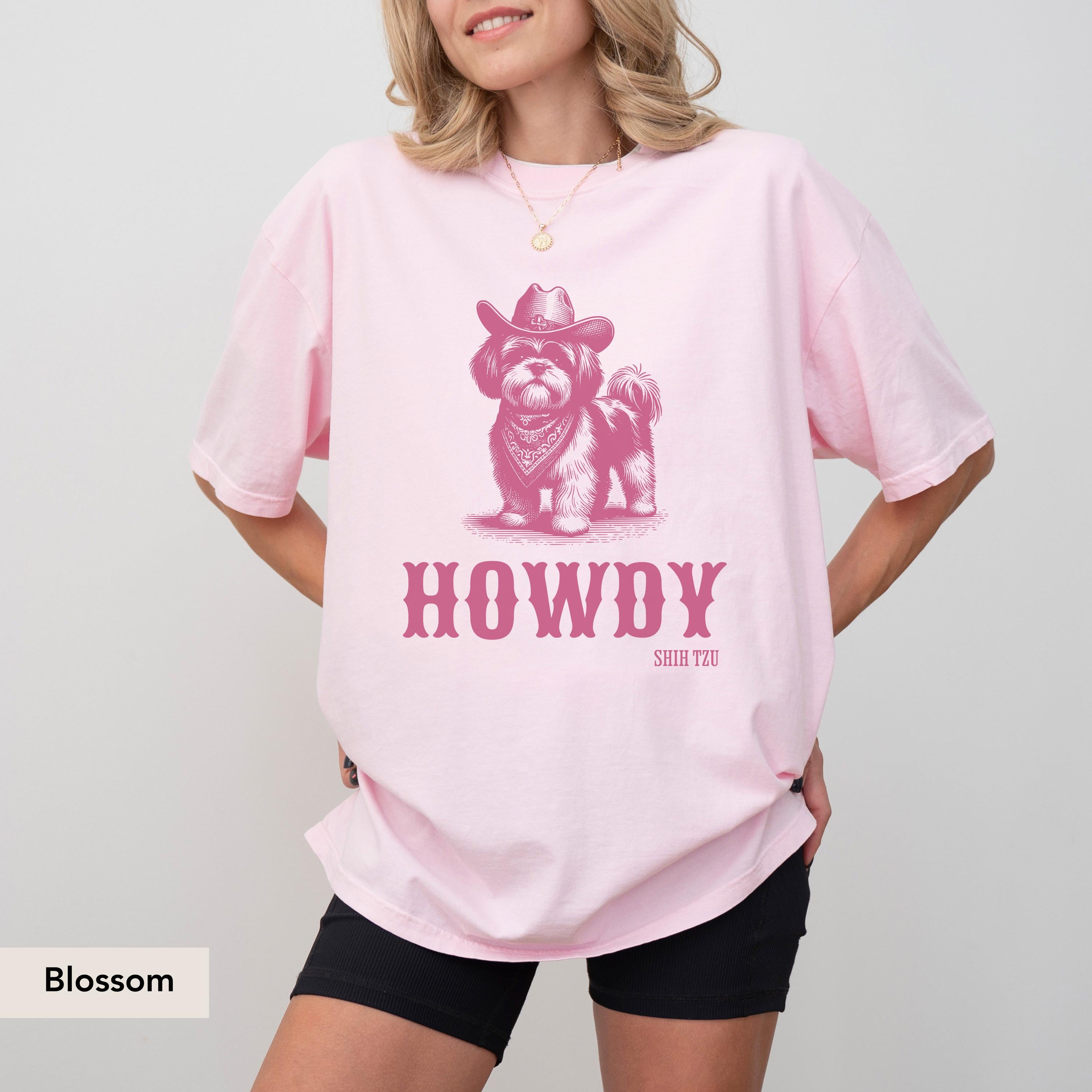 Howdy Shih tzu Comfort Colors Shirt, Shih tzu, Shih tzu gift, Shih tzu shirt, Shih tzu mom, Shih tzu Dog mom, Shih tzu dog, Dog western
