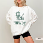 Howdy Westie Sweatshirt, Westie, Westie Sweatshirt, Westie Gift, Westie Shirt, West Highland Terrier dog, Dog Cowboy