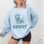 Howdy Westie Sweatshirt, Westie, Westie Sweatshirt, Westie Gift, Westie Shirt, West Highland Terrier dog, Dog Cowboy