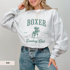 Boxer Dog Cowboy Club Sweatshirt, boxer dog shirt, Boxer, boxer dog gifts, boxer dog mom, boxer dog gift, Dog Western Sweatshirt