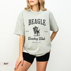 Beagle Cowboy Club Comfort colors Shirt, Beagle lover, Beagle gift, Dog Cowboy sweater, Beagle Shirt, Beagle mom gift, Beagle, Dog western