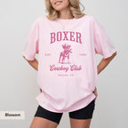 Boxer Dog Cowboy Club Comfort Colors Shirt, boxer dog shirt, Boxer, boxer dog gifts, boxer dog mom, boxer dog gift, Dog Western shirt