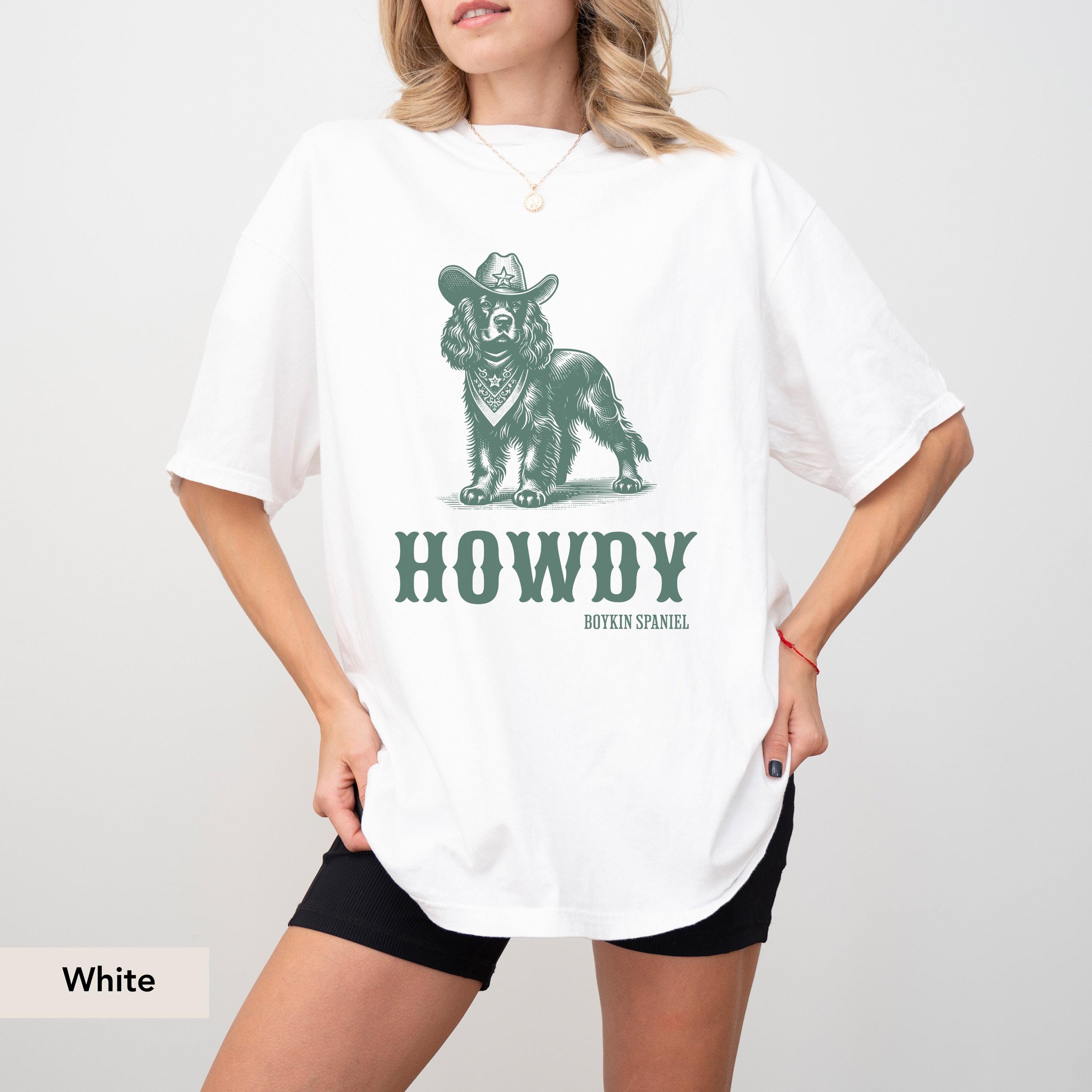 Howdy Boykin Spaniel Shirt, Boykin Spaniel, Boykin Spaniel Sweatshirt, Boykin Spaniel Gift, Boykin Spaniel Shirt, Dog Cowboy