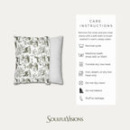 Beagle Sage Green French Toile Pillow