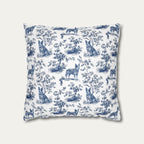 Australian Cattle Dog Blue French Toile Pillow