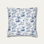Jack Russell Blue French Toile Pillow