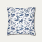 Yorkshire Terrier Blue French Toile Pillow