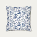 Cockapoo Blue French Toile Pillow