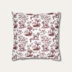 Wheaten Terrier Burgundy French Toile Pillow