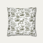 Belgian Malinois Sage Green French Toile Pillow