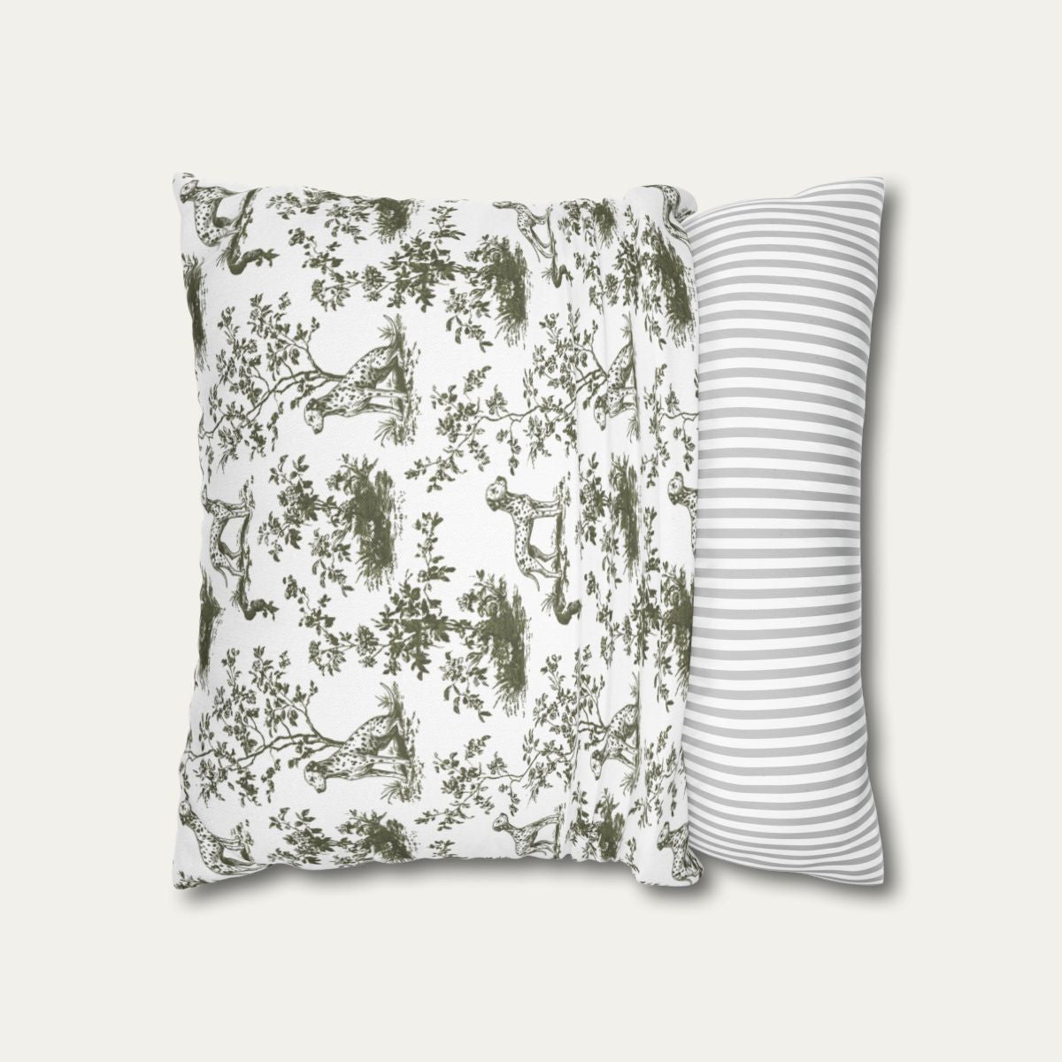 Dalmatian Sage Green French Toile Pillow