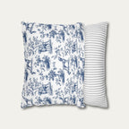 Vizsla Blue French Toile Pillow