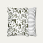 Saluki Sage Green French Toile Pillow