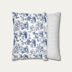 Wheaten Terrier Blue French Toile Pillow