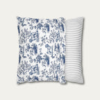 Shar Pei Blue French Toile Pillow