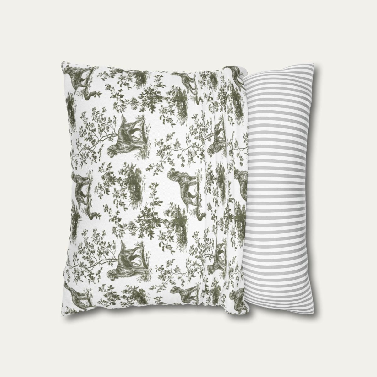 Irish Setter Sage Green French Toile Pillow