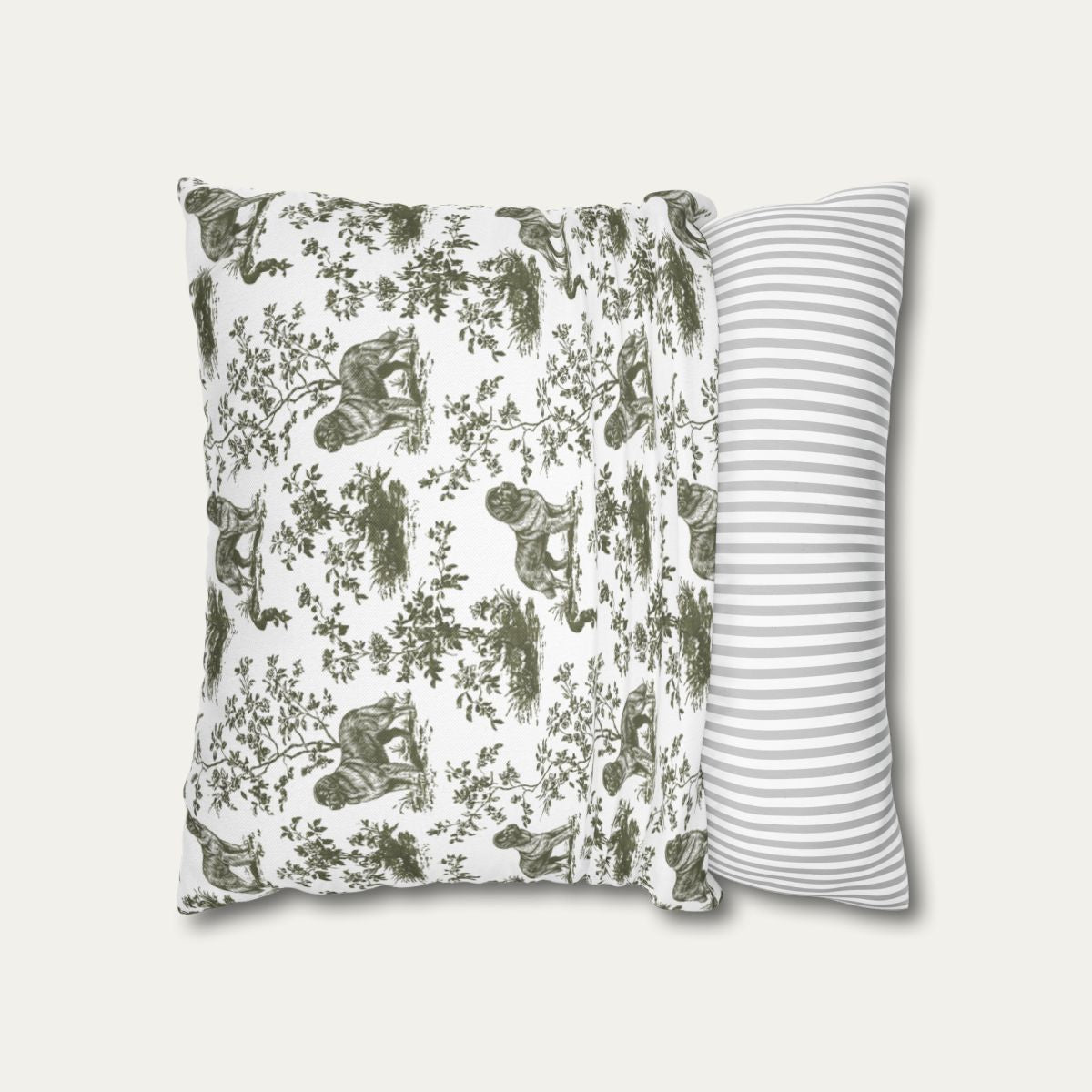 Newfoundland Sage Green French Toile Pillow