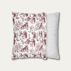 Alaskan Malamute Sage Green French Toile Pillow