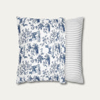 Basenji Blue French Toile Pillow
