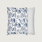 German Shorthaired Pointer Blue French Toile Pillow