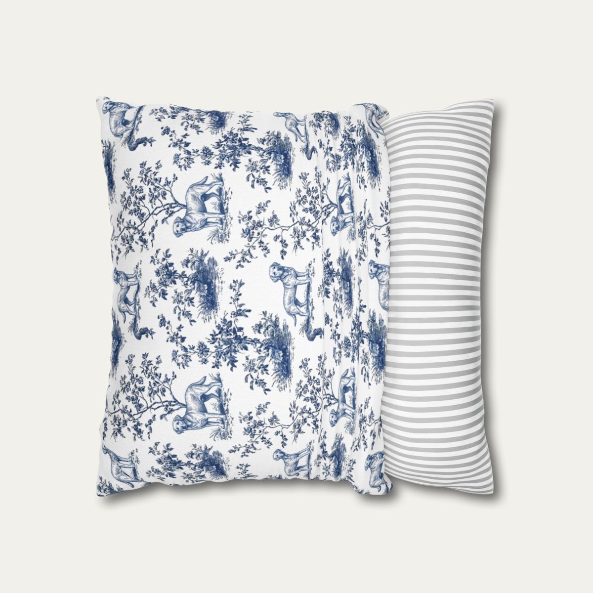 Labrador Retriever Blue French Toile Pillow