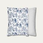 Jack Russell Blue French Toile Pillow
