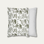 Pitbull Sage Green French Toile Pillow