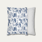 Yorkshire Terrier Blue French Toile Pillow