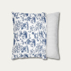 Boxer Blue French Toile Pillow