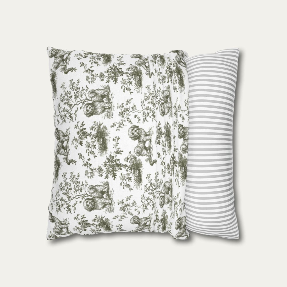 Havanese Sage Green French Toile Pillow