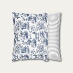 Belgian Malinois Blue French Toile Pillow