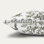 Scottish Terrier Sage Green French Toile Pillow