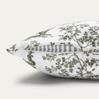 Ragdoll Cat Sage Green French Toile Pillow