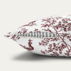 Bernedoodle Burgundy French Toile Pillow